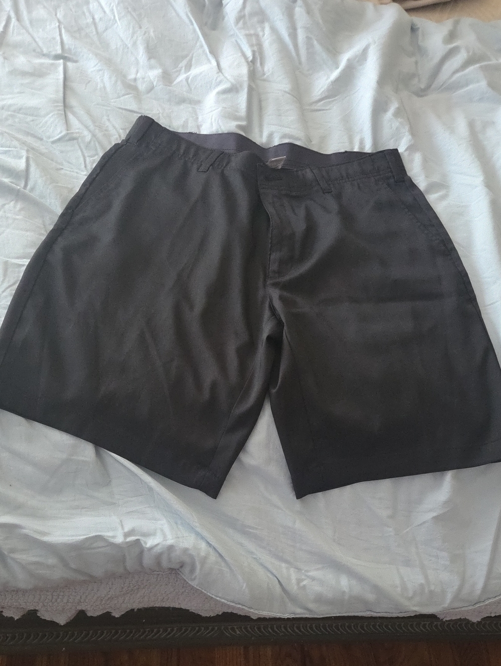 bcg Black Flat-Front Men's  Shorts
